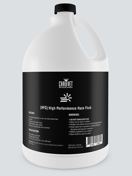 HFG HIGH PERFORMANCE HAZE FLUID GALLON- GENERATES THIN MIST OF HAZE FOR ANY AREA